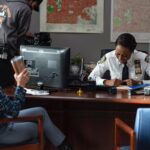 Elizabeth Rodriguez Instagram - In front of the camera / behind the camera… we like to have fun while working hard TONIGHT on @eastnycbs @cbs and @paramountplus 🔥💥🎉