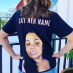 Elizabeth Rodriguez Instagram - We haven’t forgotten... It’s been 150 days since Breonna Taylor was murdered in her home by Jonathan Mattingly, Brett Hankison, and Myles Cosgrove—and her killers have not been charged. Too often Black women who die from police violence are forgotten. Let’s stay loud, keep demanding justice for Breonna and her family, and SAY HER NAME. Proud to stand with WNBA players in joining this campaign, created by @phenomenal in partnership with the Breonna Taylor Foundation, to which all profits from tees will be donated. (Art by @arlyn.garcia) @phenomenal #breonnataylor #wnba