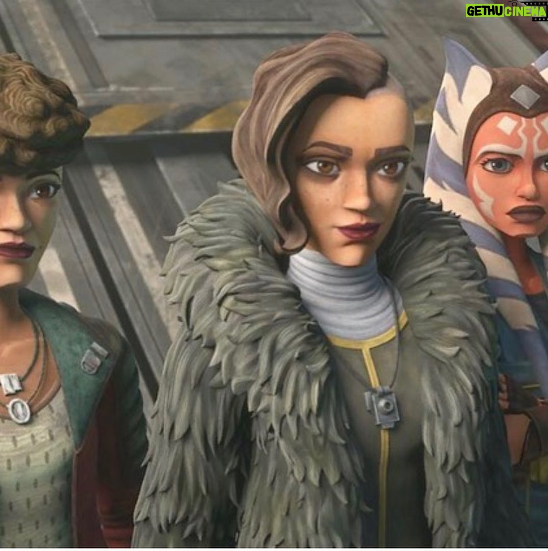 Elizabeth Rodriguez Instagram - I’m part of The Clone Wars final season!! I had so much fun doing this, everyone was so generous. I play Rafa Martez (the one on the left with the cool hair and snarl ) so so thrilled and beyond honored to be a part of the @starwars family. Thank you @dave.filoni #maythe4thbewithyou #theclonewars #clonewars #martezsisters #ashoka #disneyplus SWIPE LEFT
