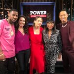 Elizabeth Rodriguez Instagram - In between being devastated over my sister Angela’s death I try to never miss a photo op. #swipeleft for more photo ops. PLUS catch me TONIGHT after episode2 (I’m all over it) on #powerconfidential We had so much fun!!! @power_starz #thefinalbetrayal #photoops #actorslife Also need to thank @misslloren for playing dead for my pic . 😂 @shane_m_johnson could not find one of us together!?! 🥴