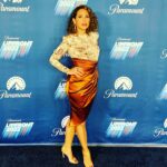 Elizabeth Rodriguez Instagram - What a Day!!! And the lewk…!?!? Endless thanks to my glam team loved everything about this! Thank-you @erinmcsherry my Goddess Stylist! @lizomakeup @miasantiagohair Loved everything about this! Dress @bronxandbanco Shoes @viaspiga Earrings @ambersceats Rings @jenniferfisherjewelry … Swipe LEFT for more pics from #upfronts2022 @eastnycbs @paramountco