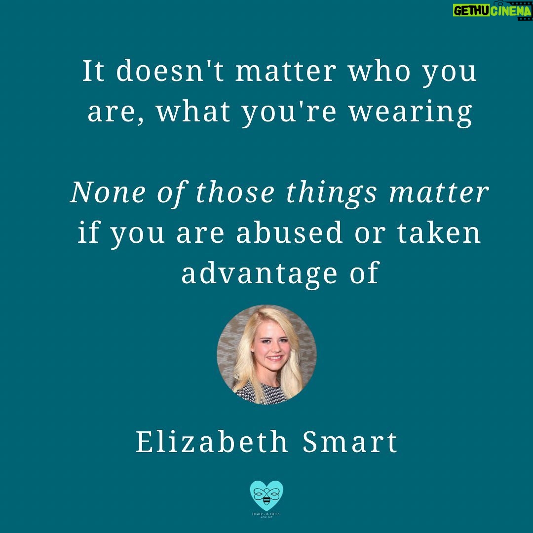 Elizabeth Smart Instagram - So pleased to do this mini collab with @elizabeth_smart_official to remind you that sexual violence is about power, not seduction. Rather than simply handing people (especially women) a laundry list of things they “should” and “shouldn’t” do, we need to dig deeper and address the root of the rampant sexual violence we see in our society. This is not to say that safety precautions aren’t necessary–they are, especially given that the culture of a society doesn’t change overnight. However, it’s crucial to keep in mind that the list of do’s and don’ts can literally go on forever and it’s impossible to do all of them – beyond that, there is no one sure way to prevent sexual violence given that it’s motivated by a person’s desire to control another human being. TL;DR : The burden of sexual violence prevention needs to be shifted from the (potential) victims/survivors to the (potential) perps, most of whom are men. #sexualviolence #sexualassault #rape #endrapeculture #victimblaming #believesurvivors