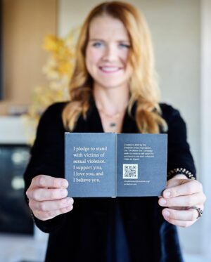 Elizabeth Smart Instagram - @elizabethsmartfoundation and @downeaststyle have teamed up this year to create unique jewelry pieces that show survivors they are heard, loved, and supported. 100% of proceeds from these pieces will go to the We Believe You fund, which provides survivors with grants to fund healing costs. Jewelers pieces can be found at elizabethsmartfoundation.org/store or at downeastbasics.com