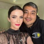 Elizabeth Tulloch Instagram - Some #behindthescenes from @saturnawards Sunday night. Dress: @aliceandolivia by @staceybendet Heels: @toryburch Makeup: @andremakeup Hair: @hellohairbear Skin: @theskingirls @vancouvermedicalaesthetician Bestie: @realbreeturner It was such a wild night of weather!!! But incredible awards show, thank you @saturnawards!! Christopher Nolan, Keanu Reeves, Jodie Foster, James Cameron, Kevin Feige, Emily Blunt etc etc - I was fangirling everywhere. I LOVE being a part of a genre show (again - love you #Grimm fans!). Best and most loyal and smartest fans ever. Thank you so much for coming out in a major storm and I apologize to everyone who I didn’t get to in the autograph line - bc of the weather I was late to the awards and was being rushed inside. 💓💓🥰
