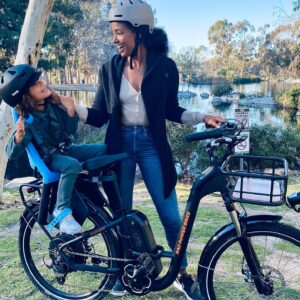 Ella Thomas Instagram - My ebike from @radpowerbikes  lets me make the sweetest memories with my little co-pilot. We’ve been on the road, through the hills and into the woods and I love re-discovering the world through his eyes as we navigate the road and life together. And when he gets tired… he knows Mama’s got him and when I get tired… I know my Rad Power Bikes Step-Thru has got me.

#riderad #sponsored #ad #thuleyeppmaxichildseat #radmotorbike #bern #mommyandme #momlife #ebike #goodvibesonly #discover #explore #explorer #familytime
