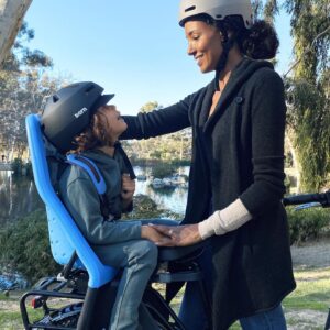 Ella Thomas Instagram - My ebike from @radpowerbikes  lets me make the sweetest memories with my little co-pilot. We’ve been on the road, through the hills and into the woods and I love re-discovering the world through his eyes as we navigate the road and life together. And when he gets tired… he knows Mama’s got him and when I get tired… I know my Rad Power Bikes Step-Thru has got me.

#riderad #sponsored #ad #thuleyeppmaxichildseat #radmotorbike #bern #mommyandme #momlife #ebike #goodvibesonly #discover #explore #explorer #familytime