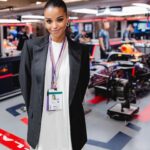 Ella Balinska Instagram – POV: you are an F1 mega fan who was too tall to be a driver 🏎️🏁 @heineken_us set me up on an unreal weekend in Vegas! Also… cheers @martingarrix for pressing record on the video I was way too lost in the action 💀