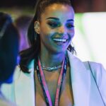 Ella Balinska Instagram – POV: you are an F1 mega fan who was too tall to be a driver 🏎️🏁 @heineken_us set me up on an unreal weekend in Vegas! Also… cheers @martingarrix for pressing record on the video I was way too lost in the action 💀