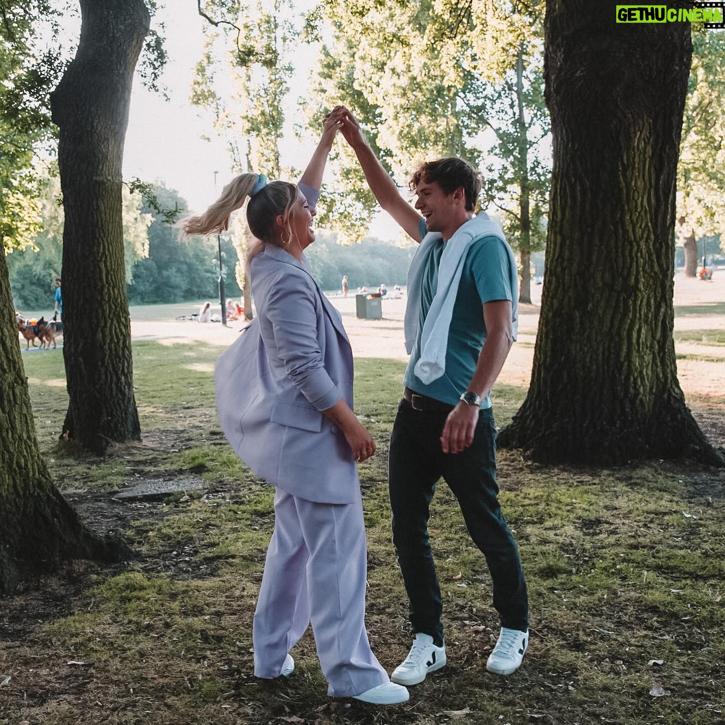 Ella Henderson - 10.5K Likes - To My Valentine… 💌 I’m so happy to have found my person 🙃 … May I forever dance through life with you & all its adventures 💃🏼 💍 👰🏼♀️🤵🏽… @jackrexburnell xx. Els
📸 by @freddieardley