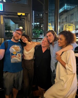 Ella Hunt Instagram - the time of my fucking life. 
thank you to everyone who came. doing Closer was acting crack. i felt high the whole time. 💜 
(and now i’m on a huge comedown missing my closer family terribly, hence this lovely cheesy dump)