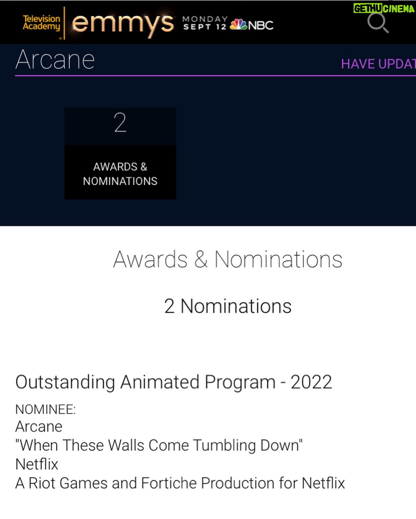 Ella Purnell Instagram - 😭😭😭 I am so tremendously proud. Two of my favourite shows are now officially EMMY NOMINATED BITCHESSSSSSSS!!!!!! Congratulations @shoyellowjackets @arcaneshow and everyone involved, but especially @msmelanielynskey & @riccigrams - you absolute legends. SO PROUD ❤️ Thank you @televisionacad