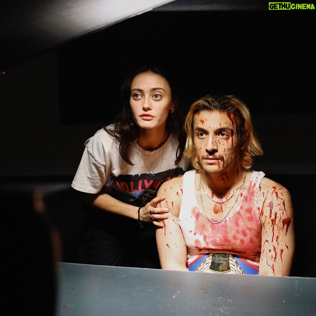 Ella Purnell Instagram - Junk Male release day is finally here !!! Holy poop I can’t believe it. This really was a labour of love, blood, sweat and tears, and I’m so excited to finally be able to share it with you guys. This short film was the first thing I ever directed, and what an incredible experience to be able to do that with all my friends and my amazing partner. I have a lot to say about it, so will take it to the comments! Trailer in my story, link to the film in my bio. Hope you enjoy!! X
