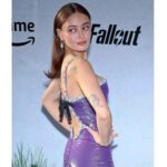 Ella Purnell Instagram - a few of my favourite photos from the Fallout premiere which somehow already feels like a year ago?!?? and what a crazy year it’s been. Extra special magical and grateful thank you’s to the team who got me ready @emilychengmakeup on Makeup, @hairbyjohnd on Hair, and @sophielopez @thanda.sheree styling me in the most stunning @miumiu gown ❤️‍🔥🤠 what a night what a night. So proud beyond belief of this show and everyone who put so much into it (see second slide)! Cant wait to do it all over again with you guys. X