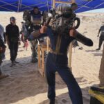 Ella Purnell Instagram - Happy Fallout day you guyyyyyyyyyssss. I’m just so damn happy this show is finally out. Now I get to post all the BTS I’ve been sitting on for 2 years 😈 MostLy, I’m taking today to appreciate all of the incredible, talented and hard working crew that worked on this show. Crews make the movies (and the shows). That’s a fact, and ours took a village and a half- we shot for about 8 months, travelled across the world (all the way to Namibia!), in the hottest AND the coldest weather, with long hours and a big fucking smile on all of our faces the whole way through. It was challenging and bonkers and SO much fun. I am in awe of every single person, and am so grateful for all of the lifelong friends I made along the way. Special shout out to the babes on the second slide, that’s the team that got me through every single day. @lucycobbbs on costume, @mikemakeup on make up and @mitchellbeck71 on hair. I owe you guys so much. I can never thank you enough. ❤️ Also to my insanely badass stuntwoman @hannahscottstunt who made my jaw drop on the floor more times than I can count, had my back through it all, and is an advocate for everyone around her. You light up all the rooms, and put the goofiest smile on my face every day. I adore you. Thank you. 💪🏼 The same to the rest of our wonderful, fiercely talented stunt team - you. killed. it. Especially @hitthemark @action_jason @picsofship and others I don’t have the tags for!!! You know who you are hopefully. Thank you for teaching me so much, making this show so good, and for always bringing the VIBES! I have the coolest friends. To @carygunnar Vickie and Jamie - sorry for always breaking your genius creations. To our wonderful costume designer, Amy, thank you for your collaboration. Soup, I’m so glad we met. To @amandatenenofficial you are a wonderful friend. To @kohli_calhoun - I wouldn’t be anywhere without you. Our photographer, Jojo and BTS crew @mikkelzall your work is beautiful. @falynhuang on the BALLS AND CHARTS 💕 THERES A MILLION MORE PEOPLE I HAVE TO THANK, and it will still never be enough. I haven’t even started on the cast and creators! Luckily, there’ll be many more posts to come 😉 This one’s for the crew 🥂