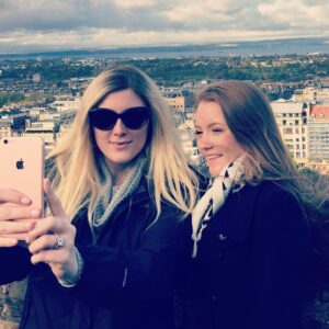 Elle Fowler Instagram - Alex snuck a picture of Jelly and I taking pictures at Edinburgh castle 👯 @missemilyfowler Wish Blair had come on this trip!