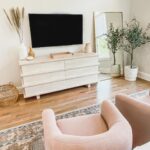 Elle Fowler Instagram - My next TV will be a frame TV or something similar (the kind that looks like artwork when turned off!) - our bedroom is starting to look dreamy nevertheless!
