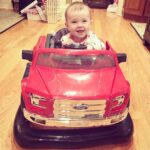 Elle Fowler Instagram - Santa came early for this sweet boy!