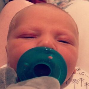 Elle Fowler Instagram - There is nothing sweeter than a baby sucking a pacifier. My heart MELTS.