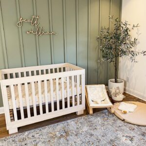 Elle Fowler Instagram - This was Scott’s nursery before we converted it into a playroom for the boys. Such a gorgeous and peaceful space ❤️