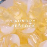 Elle Fowler Instagram - I’m working on making my laundry room more functional and pretty. Everything used can be found under “Laundry Room”. Gotta restock and organize this whole space! Do you prefer voiceover, ASMR, or music for these videos? #organize #asmr #restock #organized #organization #laundry
