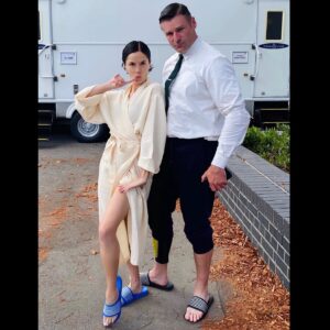 Ellen Hollman Instagram - I got a thing for Agent Jones😘 
-
-
 #hubby #AgentJones @stephendunlevy #stuntcoordinator 
#Matrix #matrixresurrections  #matrix4 #ECHO #cast  #Trinity  #keanureeves #carrieannmoss  @the_matrix_4 #lanawachowski @wbpictures #bts 
@87elevenaction #drama  #drama  #action  #actress @zerogravitymgmt @mcconnellm01 @personapr @thematrixmovie