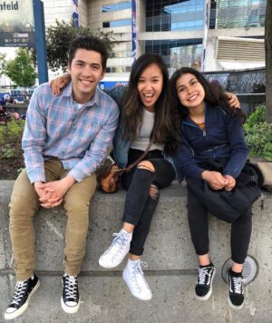 Ellen Wong Instagram - Our ep of @thatsawsm this Sun May 31st @aptn_ca !!! I get to meet the lovely @darcy.waite and @apachita_ for a crazy day where we chat all things life, and then literally walk on the edge of life. 🥳Me and @apachita_ take on our hometown TORONTO with a chill start at a calligraphy class. Cuz we need to gush over our shared obsession with cute stationary!!! Then we walk the edge @cntower EDGEWALK 1168ft above ground. How far are we willing to go?😬 Join us!!