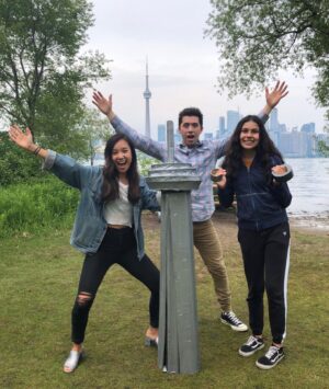 Ellen Wong Instagram - Our ep of @thatsawsm this Sun May 31st @aptn_ca !!! I get to meet the lovely @darcy.waite and @apachita_ for a crazy day where we chat all things life, and then literally walk on the edge of life. 🥳Me and @apachita_ take on our hometown TORONTO with a chill start at a calligraphy class. Cuz we need to gush over our shared obsession with cute stationary!!! Then we walk the edge @cntower EDGEWALK 1168ft above ground. How far are we willing to go?😬 Join us!!