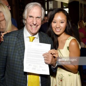 Ellen Wong Instagram - Every year @sagaftra sends out official letters of congratulations to its nominees for the @sagawards. Last year, when nominated for Best Ensemble for @glownetflix, I received a letter addressed to me in the mail. Except when I opened it up, I actually had Mr. Henry Winkler’s official nomination for Outstanding Performance by a Male Actor in a Comedy Series, and Ensemble in a Comedy Series! So it has been a mission of mine, to deliver this letter back to its rightful owner. Yesterday, I was invited to be at @thecreativecoalition luncheon with my gal @annasophiarobb, where Mr. Winkler gave an inspiring speech, and was honoured for his incredible humanitarian work. BUT it was also where he was RE-HONOURED with his 2018 @sagaftra nominations letter, by me! “Now this is real postal SERVICE,” he proclaimed as we both had a really really good laugh! LOL! Congratulations Mr. Winkler on your @televisionacad nomination for Outstanding Supporting Actor in @hbo #Barry. Rooting for you tonight!

And if anyone out there still has my @sagaftra letter from last year 2018, please come find me! 🌟

#HenryWinkler #emmys2019