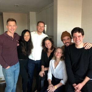Ellen Wong Instagram - Last family photo and dinner chez Fran after we wrapped. The perfect mum on set and in the movie! Join us for some cozy holiday fun and romance tonight on @lifetimetv very first movie with a LGBTQ lead storyline! 
USA Tonight 8/7c!! And Canada, on @ctvdrama next week Dec 18th 
#TheChristmasSetup 
#ItsAWonderfulLifetime
🏳️‍🌈❄️🎄✨💖🏳️‍🌈
@patkmills 
@officialfrandrescher 
@benlewishere 
@blakeleeblake 
@chadjc 
@daniellevonz