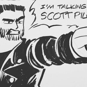 Ellen Wong Instagram - Last chance to win an original #ScottPilgrim drawing by @radiomaru! Go to www.waterforpeople.org/pilgrim, become a monthly donor, and you'll be entered into Monday's raffle for the drawings. Support this vital cause and get some great art out of it too! Also how cuuuute are Knives and Ramona here 😭😝