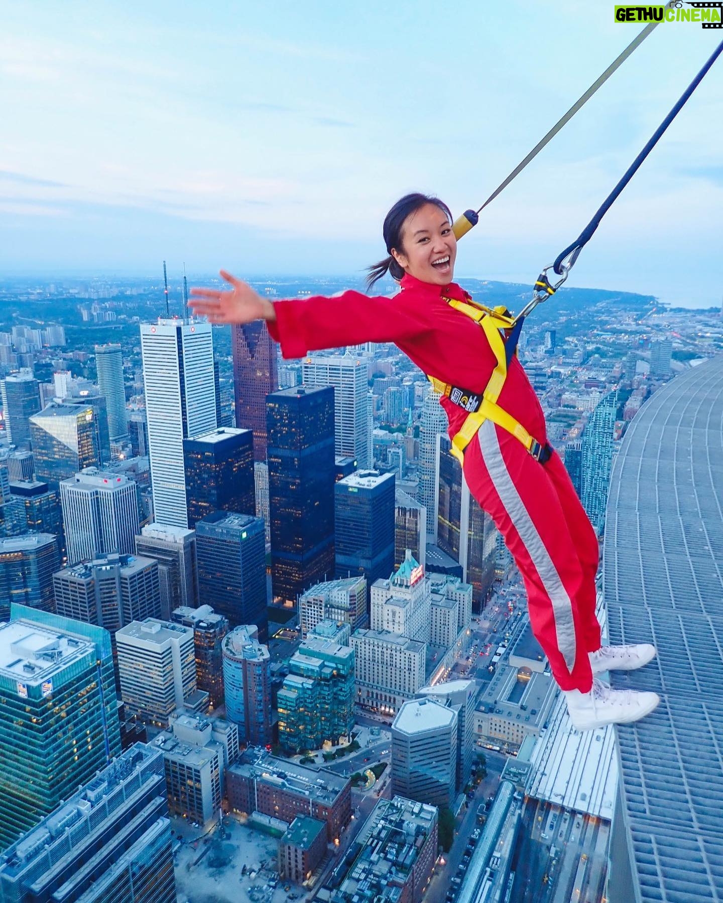 Ellen Wong - 2.2K Likes - Also look at this fearless human @apachita_ , she made me do it!! One more screening of @thatsawsm today @aptn_ca 330pm EST. Let’s spend more time with youth and hear what they have to say! 💖
Check stories for more! @cntower