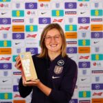 Ellen White Instagram - Shocked and speechless to be voted for by the amazing England fans. I am so proud and honoured to win this award! I can’t begin to explain how privileged I feel to play for @lionesses @england it’s honestly a dream! Thank you, and can’t wait to see fans back at our games starting this Friday 🤩 #lionesses 📸 @pappasnappa