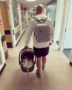 Ellen White Instagram - Best daddy carrying our beautiful baby girl 🥹 We are so utterly besotted with you and you are so blinking cute (we are a little biased) 🥰❤️ We are extremely grateful to all the professionals @tandgicft for your incredible support and dedication in helping with the safe arrival of our daughter 😍