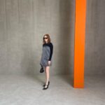 Ellie Bamber Instagram - @prada FW23 what a delight 🖤 thank you Prada family and Raf for having me 🤍