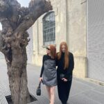 Ellie Bamber Instagram - @prada FW23 what a delight 🖤 thank you Prada family and Raf for having me 🤍