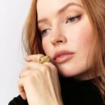 Ellie Bamber Instagram - Stunning #PradaFineJewelry collection with 100% recycled gold, Eternal Gold 🖤 thank you @prada #ad