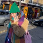 Ellie Bamber Instagram - a gnome and her phone 📞🧤