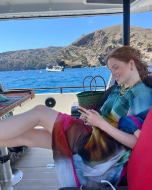 Ellie Bamber Instagram - never enough factor 50 🌞