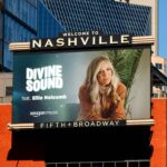Ellie Holcomb Instagram - How cool is this?!? I’m on a billboard in downtown Nashville thanks to @amazonmusic!!!! Thank you SO much @amazonmusic for all of your support for my new single Where Can I Go - Psalm 139!!! 🤎