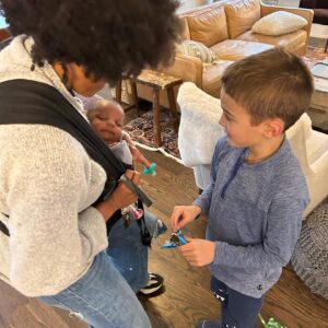 Ellie Holcomb Instagram - Today was a very special day because we got to celebrate our precious god-son’s first birthday !! He has brought an immeasurable amount of joy to our family and to all he encounters . It’s been a delight to cheer @zandymowry and @taviordontaemowry on as they do an incredible job parenting this precious boy. 

We’ll be cheering you on forever , Tri!! AND, while I was so excited about celebrating Triumph , which we did about a week late, I totally missed @zandymowry’s b.day yesterday. This woman is faithful and strong and wise and fun and talented and cool and full of truth and light , and I’ll never be the same because I know her and have the privilege of calling her a friend . She pursues and sees and prays and encourages and laughs and holds sorrow with the people she loves. What a JOY to get to do life together , Z! Love you SO!! 

I LOVE that Tri was born on the first day of Black History Month b/c this boy is def gonna make some history happen !! He is so special , but I also love that me and  Z’s friendship was truly born out of both songwriting and co-hosting a Be the Bridge small group together . Doing the work of righteous racial reconciliation is so important on so many levels , it’s kingdom work for sure and we should all press on in it , but it has also granted us the sweetest gift of our families being knit together by God’s love . It’s a story I’ll never get over. 

Thx @zandymowry for listening , for being patient and gracious with me ,and for agreeing to co-lead a group w/ me four years ago . I love that we had no idea what little group would grow in us.  Thank you @bethebridge for providing a beautiful structure for conversation that builds bridges and builds the kingdom coming . It changed my life forever .