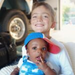 Ellie Holcomb Instagram - Today was a very special day because we got to celebrate our precious god-son’s first birthday !! He has brought an immeasurable amount of joy to our family and to all he encounters . It’s been a delight to cheer @zandymowry and @taviordontaemowry on as they do an incredible job parenting this precious boy. We’ll be cheering you on forever , Tri!! AND, while I was so excited about celebrating Triumph , which we did about a week late, I totally missed @zandymowry’s b.day yesterday. This woman is faithful and strong and wise and fun and talented and cool and full of truth and light , and I’ll never be the same because I know her and have the privilege of calling her a friend . She pursues and sees and prays and encourages and laughs and holds sorrow with the people she loves. What a JOY to get to do life together , Z! Love you SO!! I LOVE that Tri was born on the first day of Black History Month b/c this boy is def gonna make some history happen !! He is so special , but I also love that me and Z’s friendship was truly born out of both songwriting and co-hosting a Be the Bridge small group together . Doing the work of righteous racial reconciliation is so important on so many levels , it’s kingdom work for sure and we should all press on in it , but it has also granted us the sweetest gift of our families being knit together by God’s love . It’s a story I’ll never get over. Thx @zandymowry for listening , for being patient and gracious with me ,and for agreeing to co-lead a group w/ me four years ago . I love that we had no idea what little group would grow in us. Thank you @bethebridge for providing a beautiful structure for conversation that builds bridges and builds the kingdom coming . It changed my life forever .