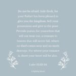 Ellie Holcomb Instagram – For some reason, I love being called “little flock”, it feels tender and endearing. I often feel like I need to be holding all the things together, and …I’m still dropping balls and feeling overwhelmed a lot of days, but I love this reminder that even as we carry all the things in our hearts and lives…and as we drop them, we can trust that we are carried and cared for by Love. I love that just as we are cared for, there is this beautiful call to care for others. THIS is the true treasure, pouring out what we’ve been given to any who may be in need. Have you experienced this ever? It is so heart expanding to move outside of your own story, knowing you are fully cared for and loved , to pour out into others. Lord, help me remember I’m a part of your “little flock” and that because of that truth, I can go out and give all that You’ve given me to others, to help anyone who feels lost or alone or overwhelmed or in need, come back home to Love. 

#fightingwords #fightingwordfriday #fwf #scripture #bibleverses #verseoftheday #inspiration #devotional #ellieholcomb