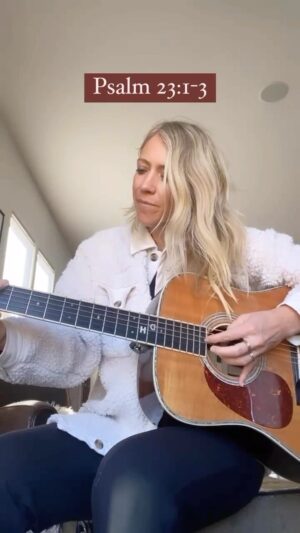 Ellie Holcomb Instagram - Psalm 23:1-3. One of my favorite Psalms. One of my favorite images. Lord, help me remember I have a guide and a friend in You. Help me follow you to those quiet water/green pasture places to find rest, even when there is chaos all around me. Thank you for the promise that Your love will always refresh my soul.

#memoryverse #fightingwords #scripture #bibleverses #verseoftheday #inspiration #devotional #ellieholcomb