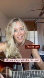 Ellie Holcomb Instagram - I’ll never forget the voice memo my brother @benbannister sent me with this beautiful melody. He text me and said, “Ellie, I wrote a song for a Psalm today, and thought of you.” He is an incredible song writer and has one of my favorite voices on earth, so I was pumped to listen. What I didn’t expect , was to start crying when I heard it. There’s something about these words and this Psalm that have always resonated with me. I think it’s because I’ve had LONG seasons of walking in the depths in my own story and with the people I love. Long seasons of waiting for the light , of hoping for healing , and it is in those very seasons that I can look back and say that I encountered the kindness and empathy of God. My prayers haven’t always been answered in the way I hoped they would. I still walk with a limp a lot of days from the ways my heart has broken, but the morning whispers that the losses, the heart ache, the suffering never gets the final word. I hope this song helps you feel less alone in the waiting seasons, my friends, in the darkness, in the long nights of the soul….I hope this melody reminds you that you’re never alone. #memorymondays #fightingwords #scripture #bibleverses #verseoftheday #inspiration #devotional #ellieholcomb