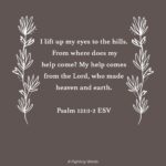 Ellie Holcomb Instagram - I couldn’t love this verse more than I do. It has met me on some of my very weakest days like a balm for my soul. It’s been a deep-breath , heart-grounding verse that has whispered in my weary hours: “You are not alone.” This is also the verse that grounded a song that I wrote with Lauren Daigle called “Be Okay”. The chorus of that song says this: “Lift your eyes to the hills. Remember where your help comes from. Lift your eyes to the hills. You’ll never face a valley alone. Cause even when you’re heart is breaking, and you’ve gone and lost your way. You’re gonna be okay.” And that is the comfort of Psalm 121, the reminder, that no matter what we are carrying, we are first and foremost carried in the arms of the God who knows us best, and God never slumbers or sleeps, so we can rest in knowing that the help of the One who made us is ever-present. I hope this verse will be like a deep breath, a sigh of relief for your soul, that through your hardest days, even until your very last breath you take on this earth, You are watched over and held by the God who made you. #fightingwords #fightingwordfriday #fwf #christiantiktok #scripture #bibleverses #verseoftheday #inspiration #devotional #ellieholcomb