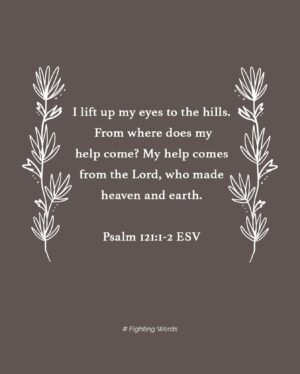 Ellie Holcomb Instagram - I couldn’t love this verse more than I do. It has met me on some of my very weakest days like a balm for my soul. It’s been a deep-breath , heart-grounding verse that has whispered in my weary hours: “You are not alone.” This is also the verse that grounded a song that I wrote with Lauren Daigle called “Be Okay”. The chorus of that song says this:

“Lift your eyes to the hills. Remember where your help comes from.
Lift your eyes to the hills. You’ll never face a valley alone.
Cause even when you’re heart is breaking, and you’ve gone and lost your way.
You’re gonna be okay.” 

And that is the comfort of Psalm 121, the reminder, that no matter what we are carrying, we are first and foremost carried in the arms of the God who knows us best, and God never slumbers or sleeps, so we can rest in knowing that the help of the One who made us is ever-present. I hope this verse will be like a deep breath, a sigh of relief for your soul, that through  your hardest days, even until your very last breath you take on this earth, You are watched over and held by the God who made you.

#fightingwords #fightingwordfriday #fwf #christiantiktok #scripture #bibleverses #verseoftheday #inspiration #devotional #ellieholcomb