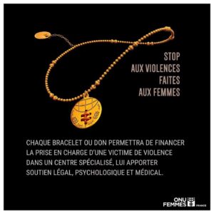 Élodie Frégé Instagram - [ 00h00 🧡] 
.
.
Aujourd’hui c’était la journée mondiale de la lutte contre les violences faites aux femmes. 
.
.
Il n’est pas un jour sur terre qui ne voie pas une femme ou une personne s’identifiant comme femme subir la violence physique, psychologique, sexuelle ou autre d’autrui. 
.
.
Il est essentiel que cela cesse, et le plus tôt possible.
.
.
Tellement de combats menés et de travail encore pour parvenir à notre but. 
.
.
Voilà pourquoi je me suis associée à @onufemmesfr et là creatrice @camilleenrico avec un projet de coeur , pour aider, sensibiliser, accompagner et protéger les femmes. 📣 
.
. 
Merci à #onufemmes et à @camilleenricoperso pour leur confiance , ainsi qu’à @lonely_amanda et @laurentmanganas pour l’idée et l’organisation de ce shooting au message important ! 
.
.
Qui sait ? Peut être qu’un cadeau de noël porté au poignet portera secours en tendant la main au destin de l’une de ces femmes persécutées. 
.
.
Merci à vous 🧡
.
. 
••••••••••••••••••••••••••••••
#Repost @onufemmesfr
・・・
L'achat d'un bracelet solidaire ONU Femmes France peut permettre d'offrir un refuge à une femme victime de violence. 

Agissons ensemble pour dire #STOPviolences. #OrangeTheWorld 

Créé par @camilleenrico 🙏

🙅 Lien en bio sur onufemmes.fr/stopviolences