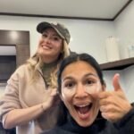 Elodie Yung Instagram - More #tbs for you as we’re finishing filming our finale!! I love this crew and cast 🥰💕 #thecleaningladyfox