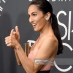 Elodie Yung Instagram - Thank you @criticschoice for honoring me with the breakthrough actress award last night ⭐️ @warnerbrostv @cleaningladyfox #ccacelebrations #celebrateaapicinema @armanibeauty Makeup @cedricjolivet Hair clariss rubenstein Dress @roberto_cavalli Jewelry @piaget