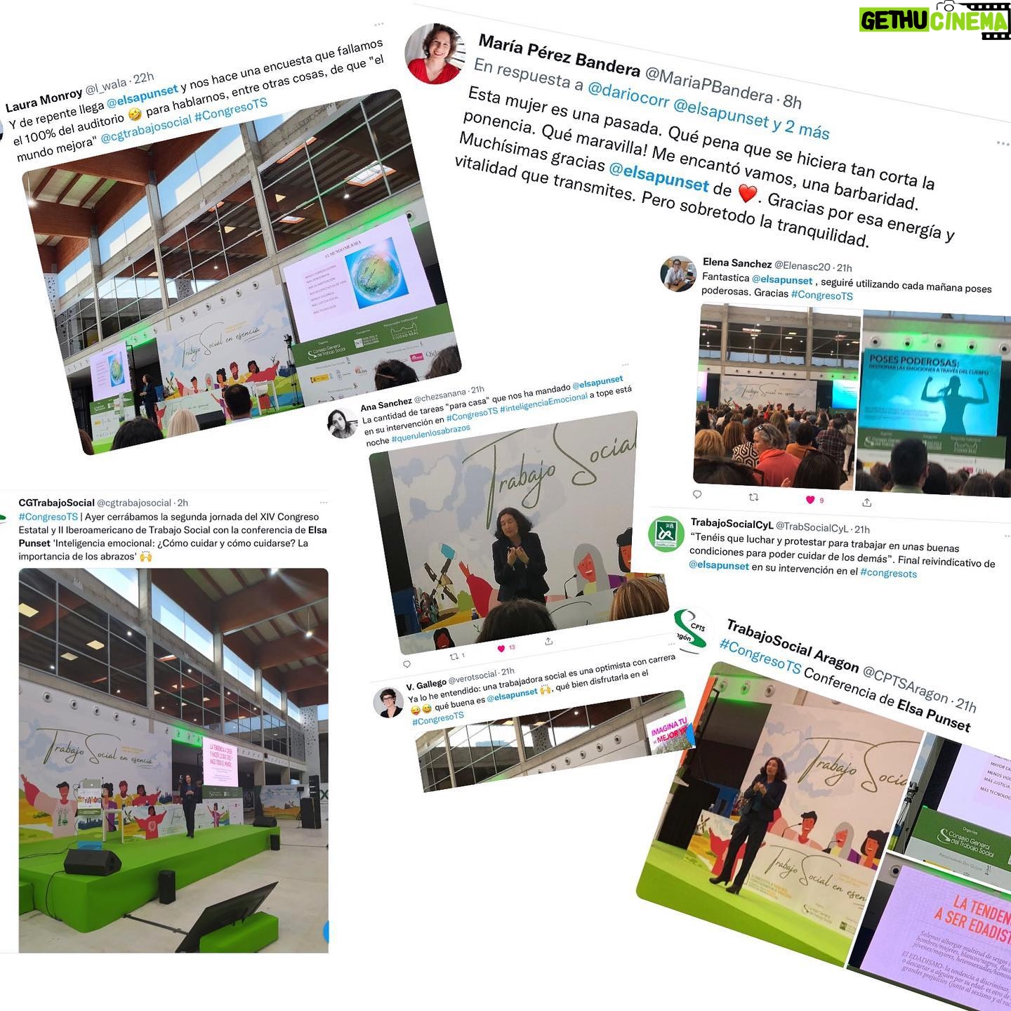 Elsa Punset Instagram - Qué entusiasmo, qué alegría y qué buena energía ayer en Ciudad Real con los casi mil trabajadores sociales que participaban en el Congreso de Trabajo Social 2022 @cgtrabajosocial #congresots Un honor haber estado ahí! 👍😊♥️